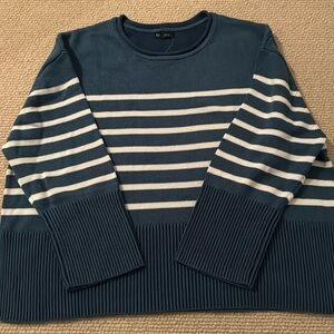GAP Stripe Crew Neck Cotton Sweater